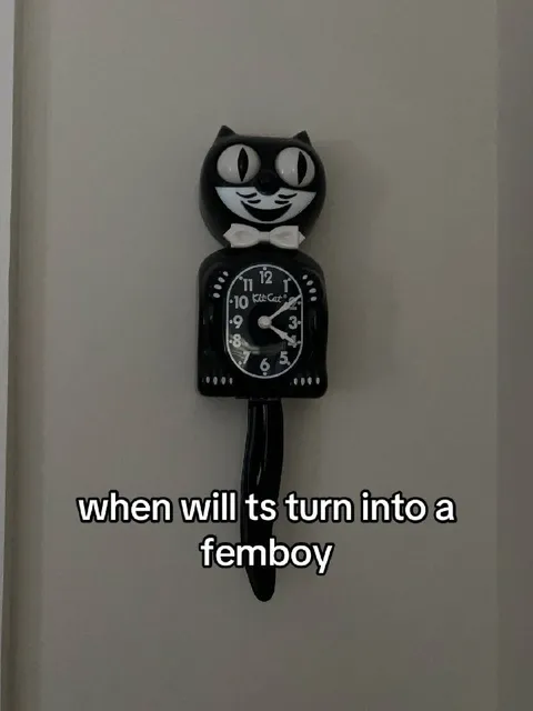 Cat Clock Turns Femboy