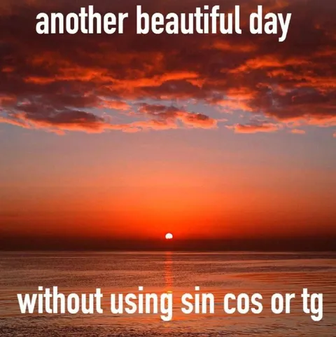 Beautiful Day Without Trigonometry