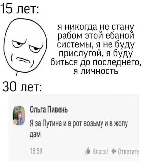 15 лет против 30 лет