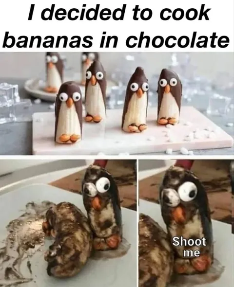 Banana Penguins Gone Wrong