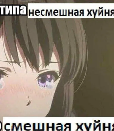 Типа несмешная хуйня