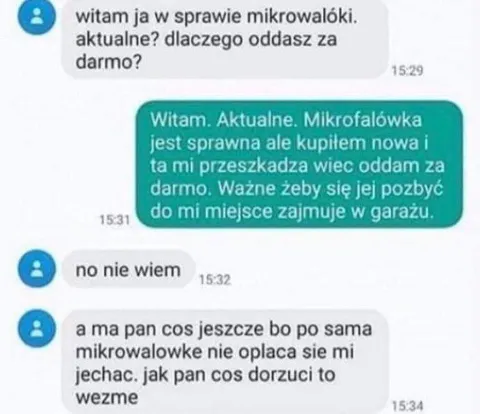 Mikrofalówka za darmo