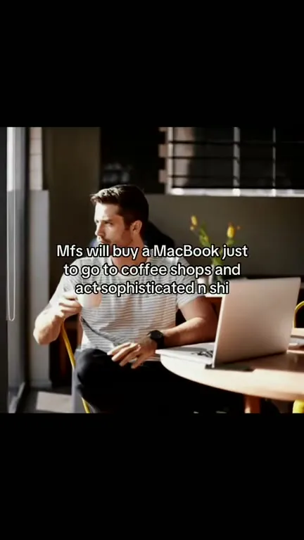 MacBook Coffee Shop Sophistication