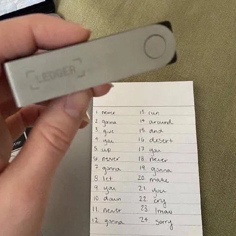 Ledger Rickroll Seed Phrase
