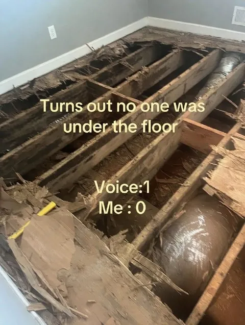 No One Was Under the Floor