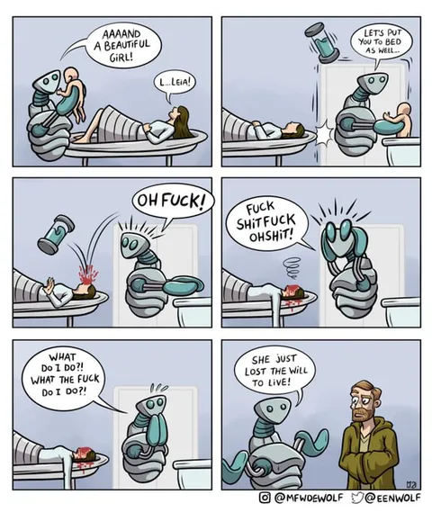 Robot Loses the Will to Live