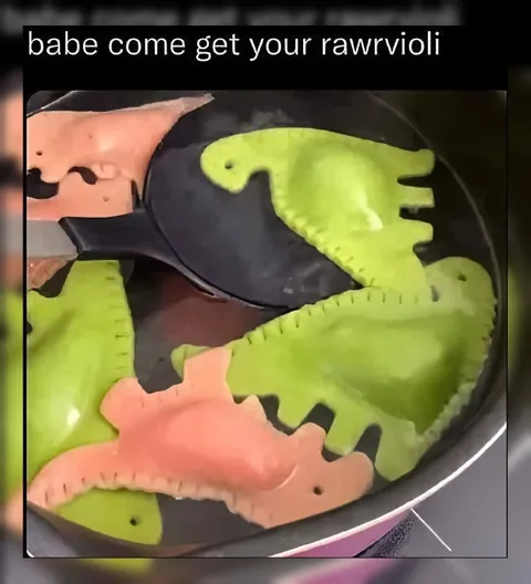 Dinosaur Ravioli for Babe