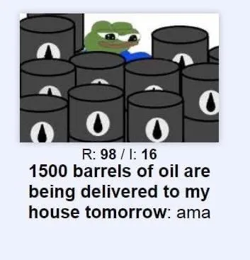1500 Barrels of Oil Tomorrow