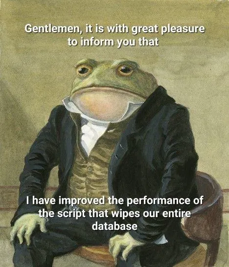 Frog Improved the Database Wiper