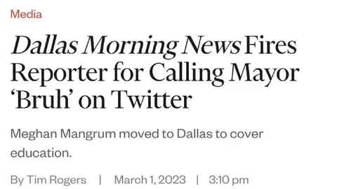 Reporter Calls Mayor Bruh