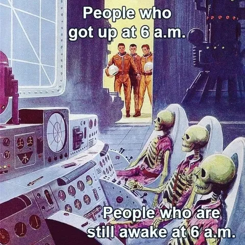 People Awake at 6 a.m.