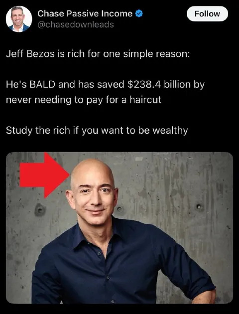 Jeff Bezos Saves on Haircuts