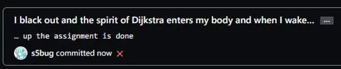 Dijkstra Finishes the Assignment