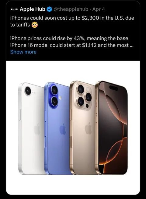 iPhone Tariffs Make Prices Explode