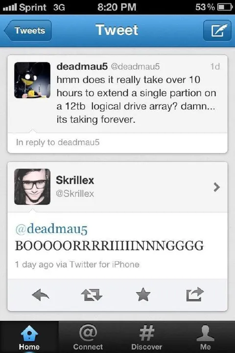 Skrillex Waits for the Drive Array