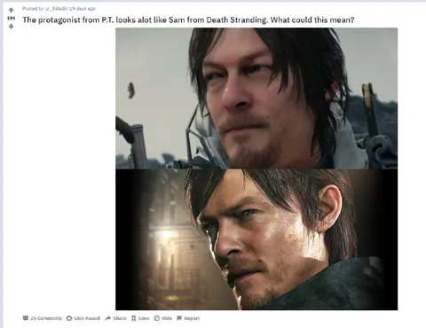 P.T. Protagonist Looks Like Sam