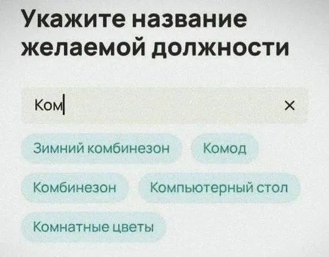 Комичные варианты должности