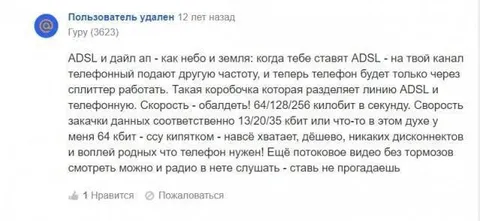 Ссу кипятком от ADSL