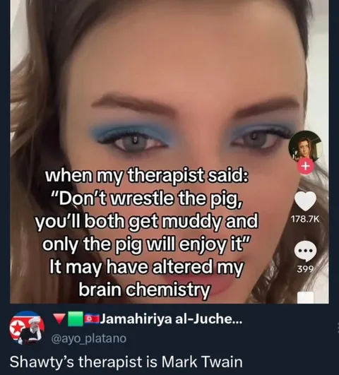 Therapist Mark Twain Meme