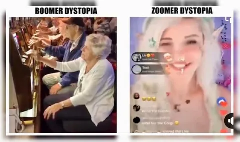 Boomer and Zoomer Dystopia