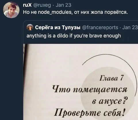 Node_modules и храбрый анус