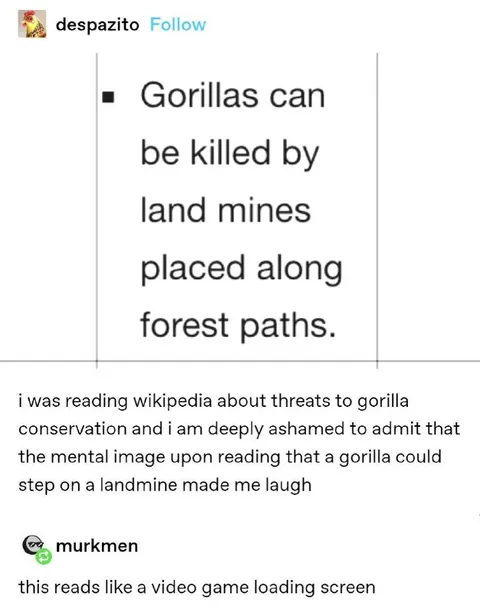 Gorilla Land Mine Loading Screen