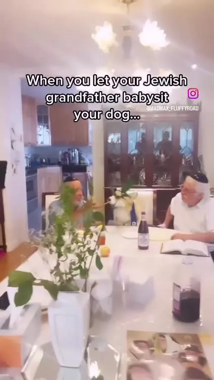 Jewish Grandfather Babysits the Dog