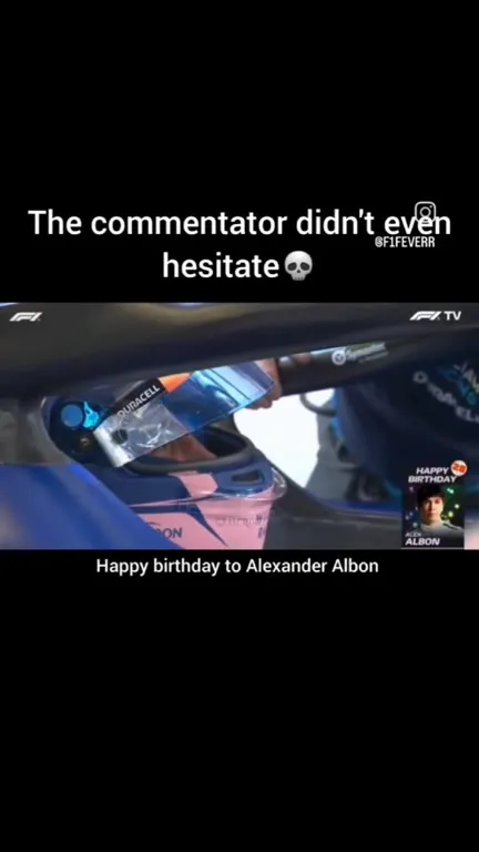 Alexander Albon's Birthday Present