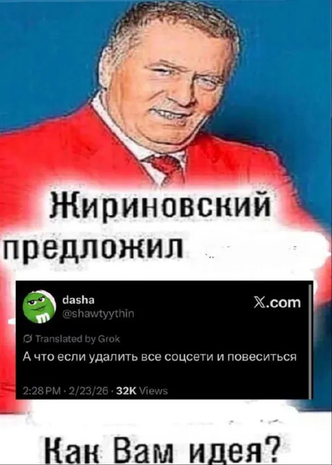 Жириновский предложил удалить соцсети