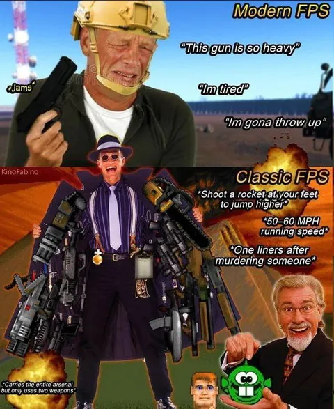 Modern FPS vs Classic FPS