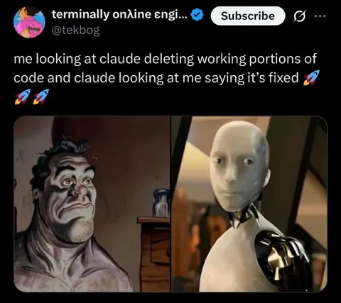 Claude Deletes Working Code