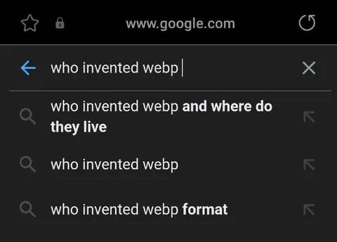 Who Invented WebP Search