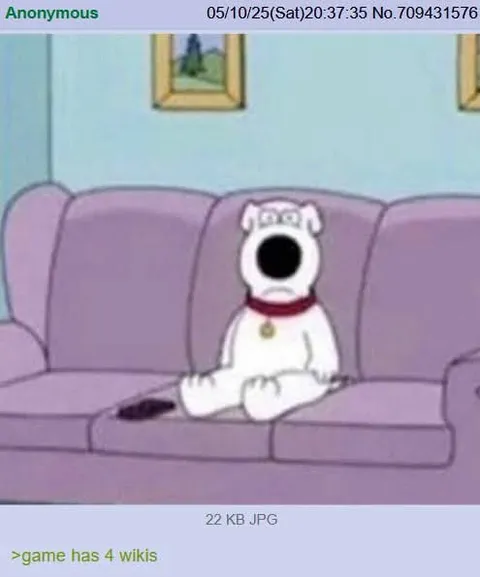 Brian Griffin sitting alone