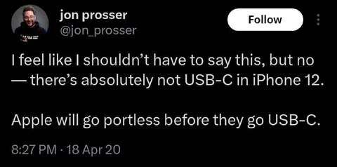 Apple Goes Portless Before USB-C