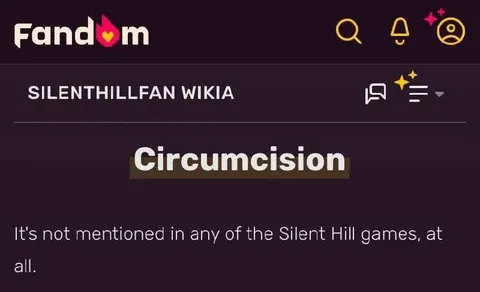 Silent Hill Circumcision Wiki Entry