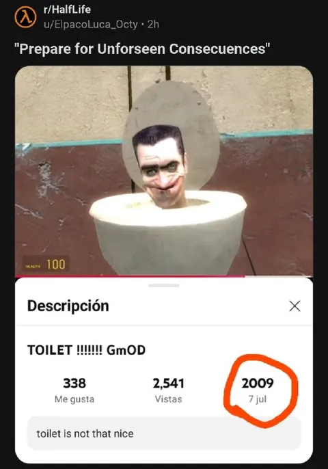 G-Man Toilet From 2009