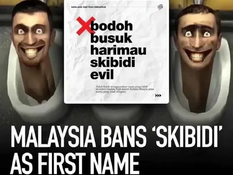 Malaysia Larang Nama Skibidi