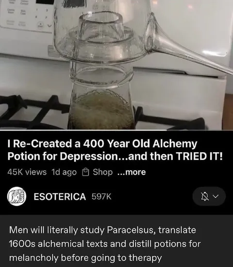 Alchemy Potion Instead of Therapy