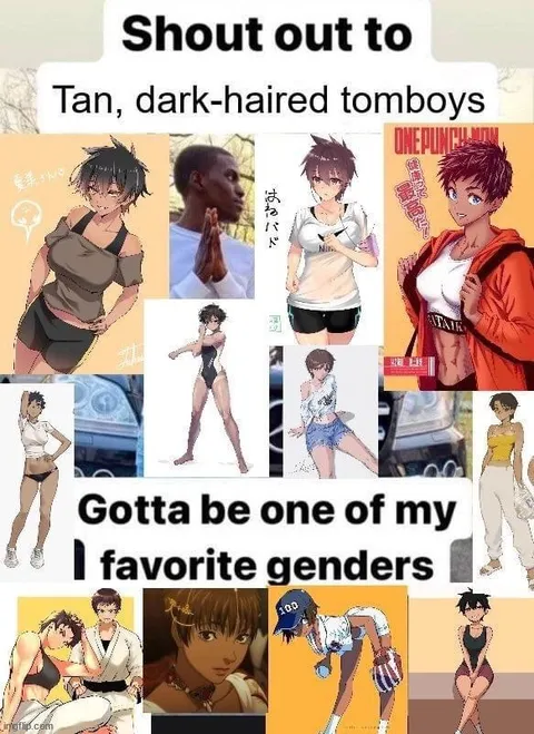 Dark-Haired Tomboy Appreciation
