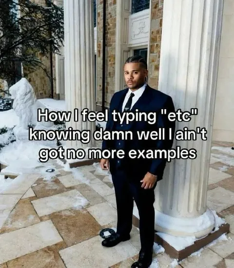 Typing Etcetera Without Examples