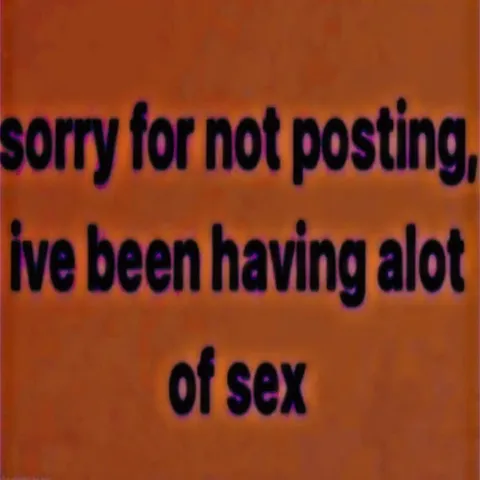 Sorry for Not Posting