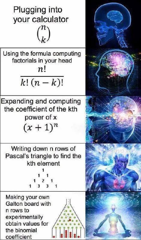 Binomial Coefficient Expanding Brain