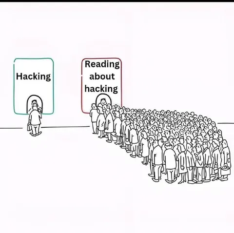 Hacking vs Reading About Hacking