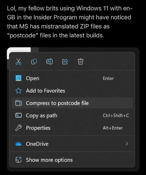 ZIP Files Become Postcodes