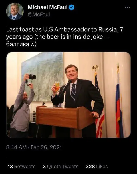 Last Toast as U.S. Ambassador