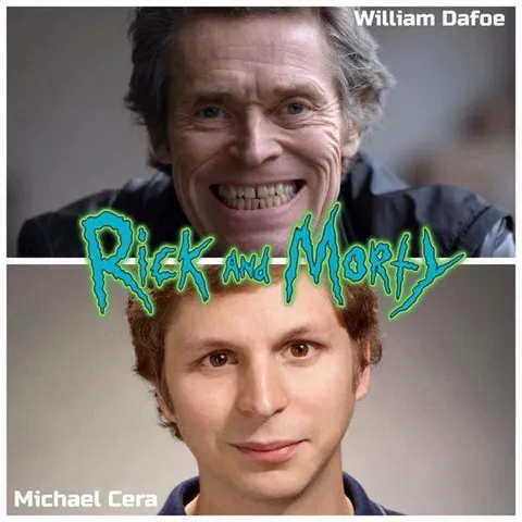 Willem Dafoe Rick and Morty Smile