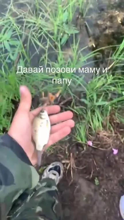 Сирота ебаная на рыбалке