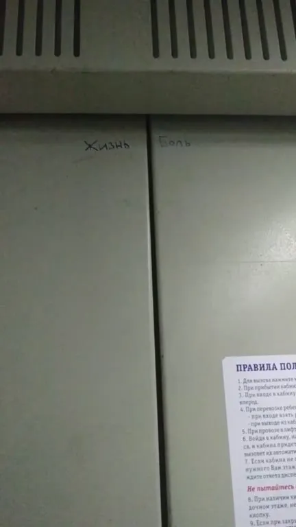 Жизнь и боль в лифте