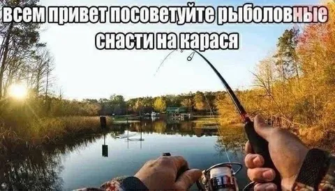 Посоветуйте снасти на карася
