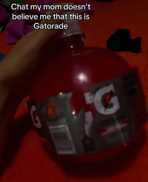Mom Doesn't Believe It's Gatorade